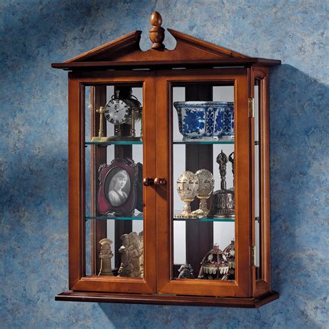 glass and steel curio cabinets|glass wall mounted curio cabinets.